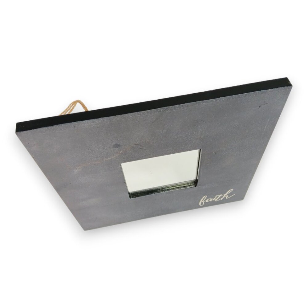 IKEA MALMA  Mirror & Frame - Square-Faith- Gray-Rustic-Modern-10x10 - Picture 10 of 10